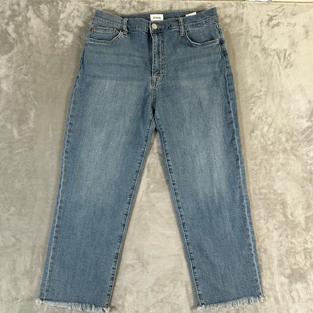 Hudson noa cropped wide leg raw hem denim - Picture 3 of 14